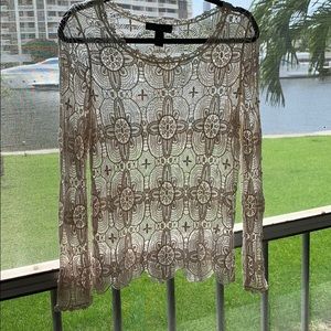 INC 100% lace shirt size M